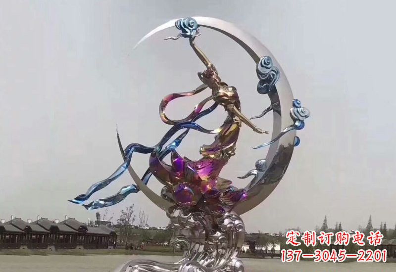 商丘不锈钢嫦娥奔月雕塑