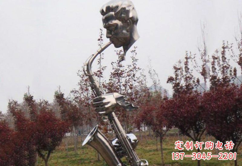 商丘不锈钢萨克斯雕塑艺术与音乐的结合
