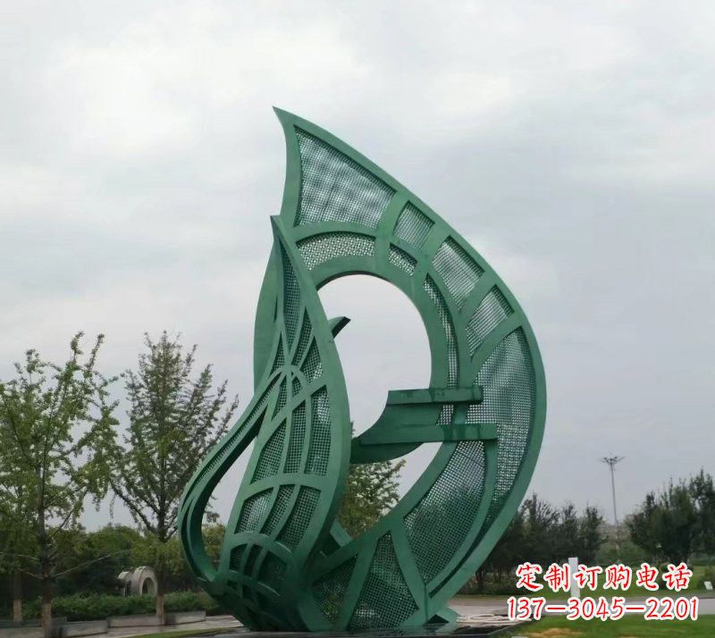 商丘不锈钢大型镂空树叶雕塑精美绝伦