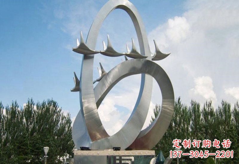 商丘不锈钢天鹅雕塑