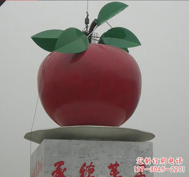 商丘不锈钢苹果雕塑一件充满艺术气息的作品