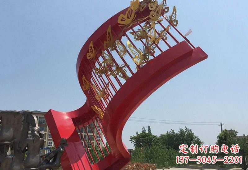 商丘不锈钢蝴蝶灵动的艺术雕塑