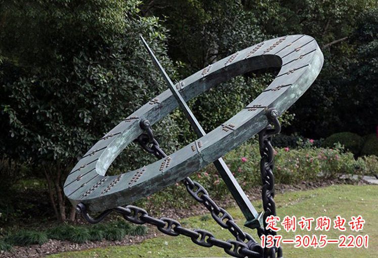 商丘不锈钢日晷雕塑精致的艺术符号