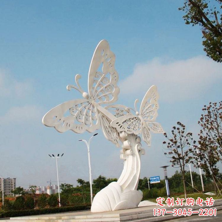 商丘不锈钢蝴蝶雕塑——美丽传递自然之美
