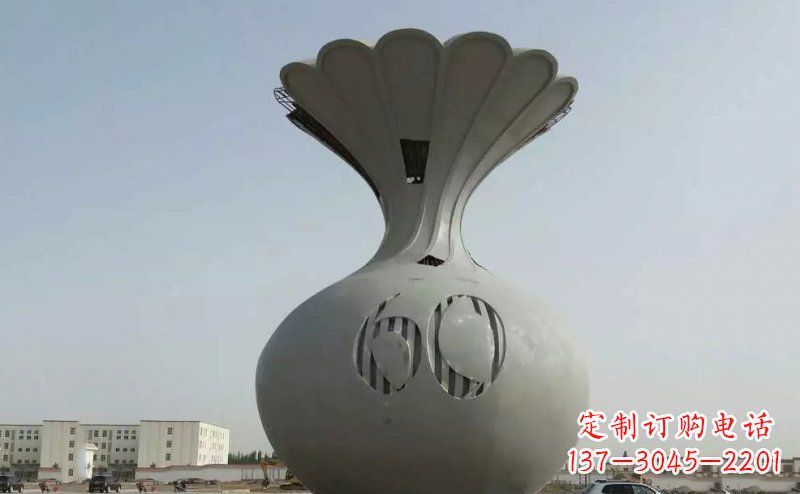 商丘不锈钢花篮雕塑精美绝伦