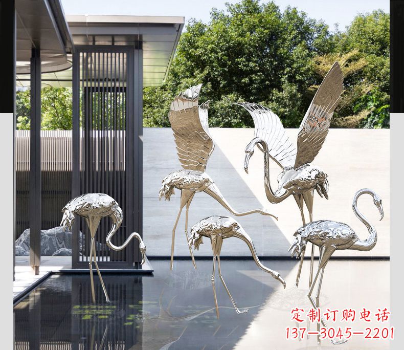 商丘不锈钢火烈鸟雕塑雕刻艺术的精粹