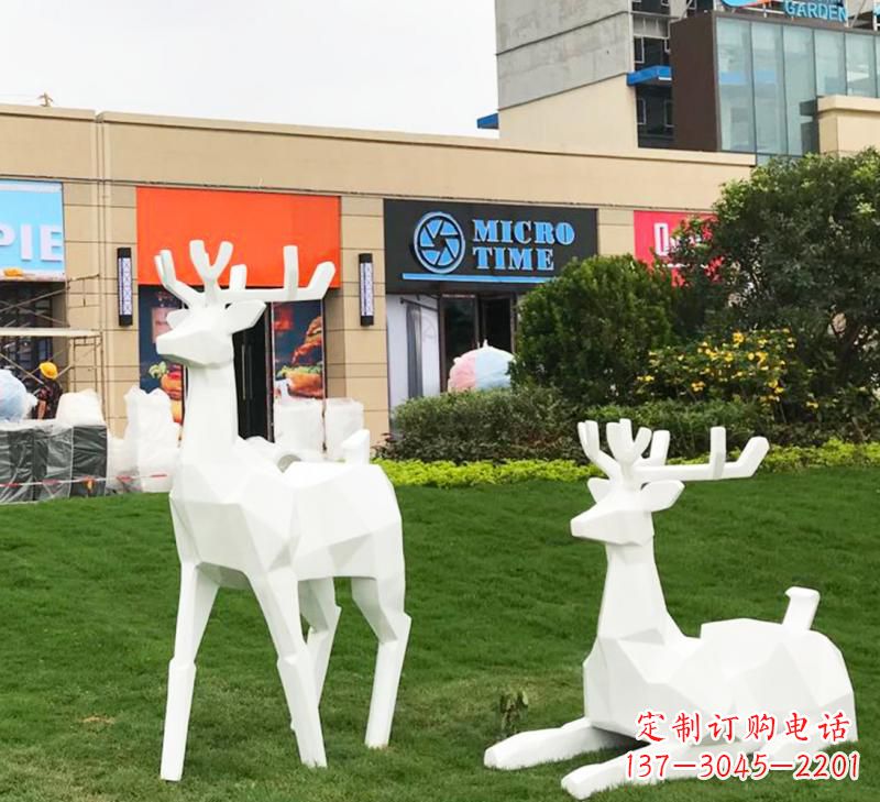 商丘不锈钢小鹿雕塑艺术之美