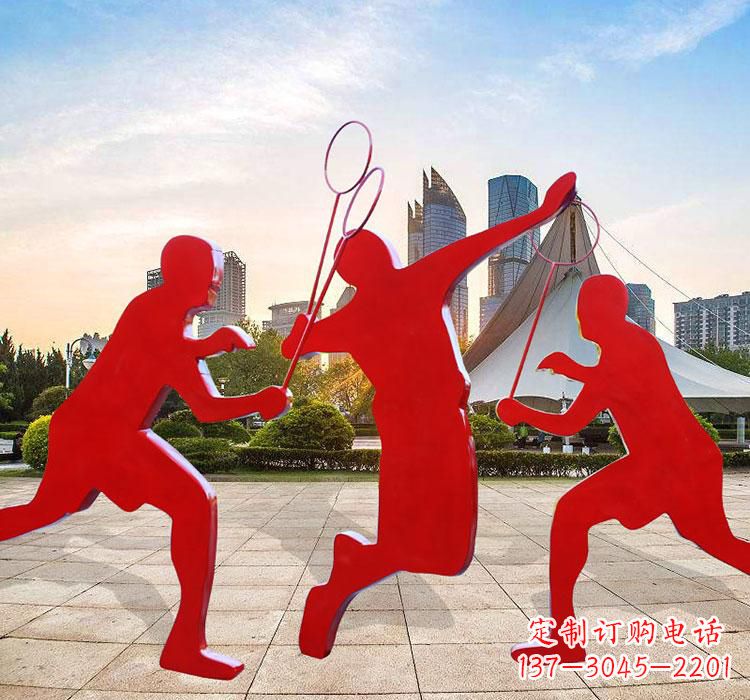 商丘不锈钢羽毛球雕塑艺术与运动的完美结合