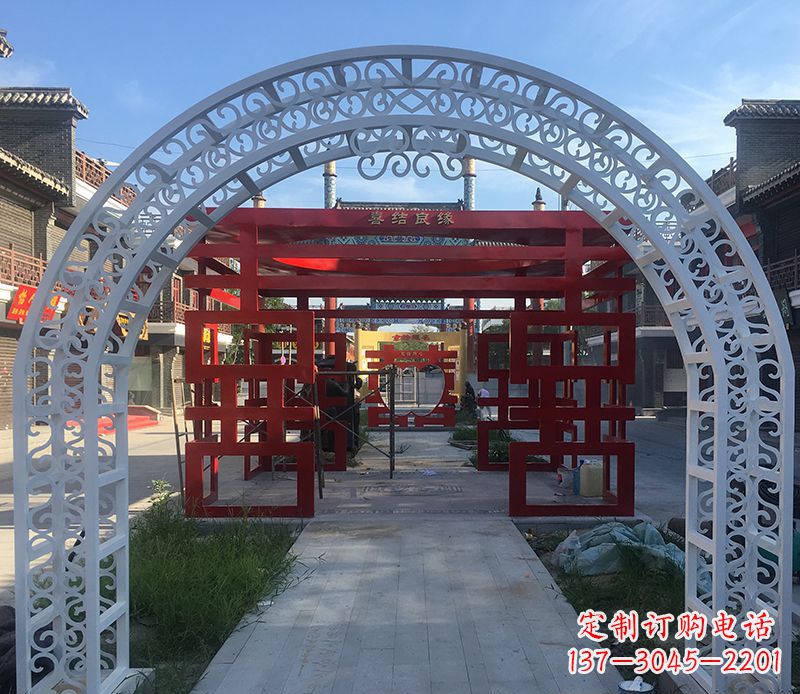 商丘不锈钢拱门雕塑——精美绝伦