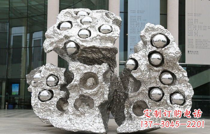 商丘不锈钢莲蓬雕塑——传承古老文化的艺术瑰宝
