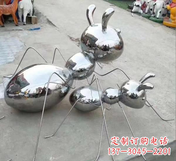 商丘不锈钢镜面蚂蚁雕塑