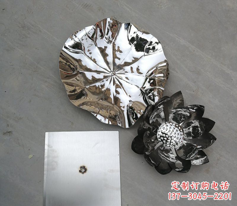 商丘不锈钢荷叶公园景观雕塑