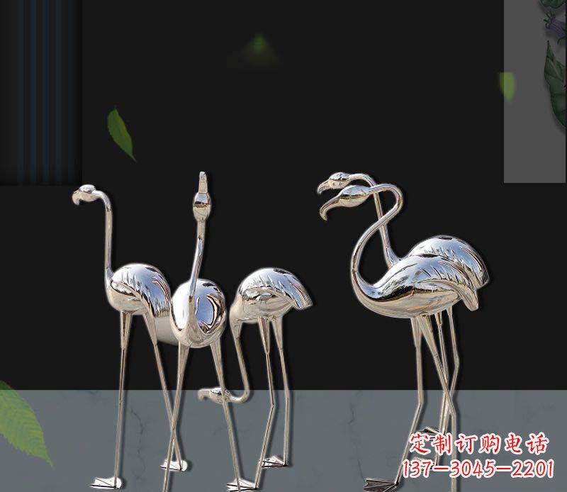 商丘非凡之美不锈钢火烈鸟雕塑