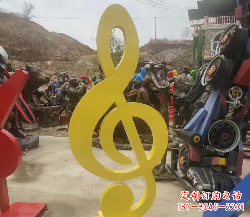 商丘不锈钢音符雕塑美丽而持久的艺术