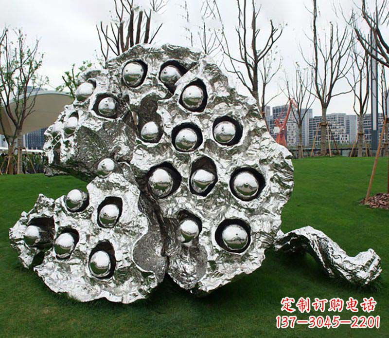 商丘不锈钢莲蓬雕塑——精美极致的艺术品