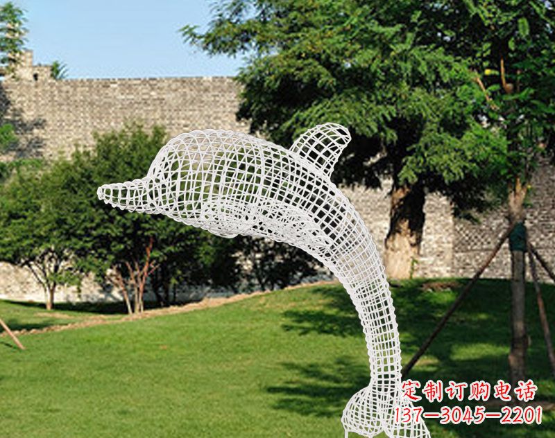 商丘不锈钢海豚雕塑让海洋之美永存