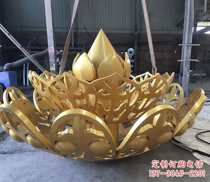 商丘不锈钢莲花雕塑精美绝伦