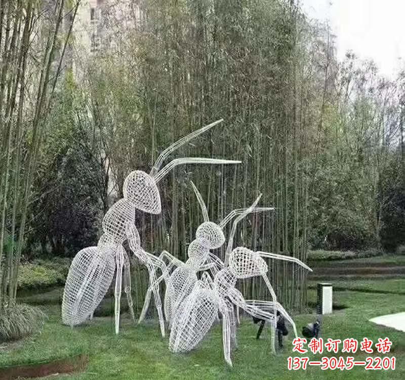 商丘不锈钢镂空蚂蚁雕塑艺术细节的精彩绝伦
