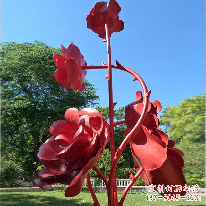 商丘玫瑰雕塑艺术的精美表达