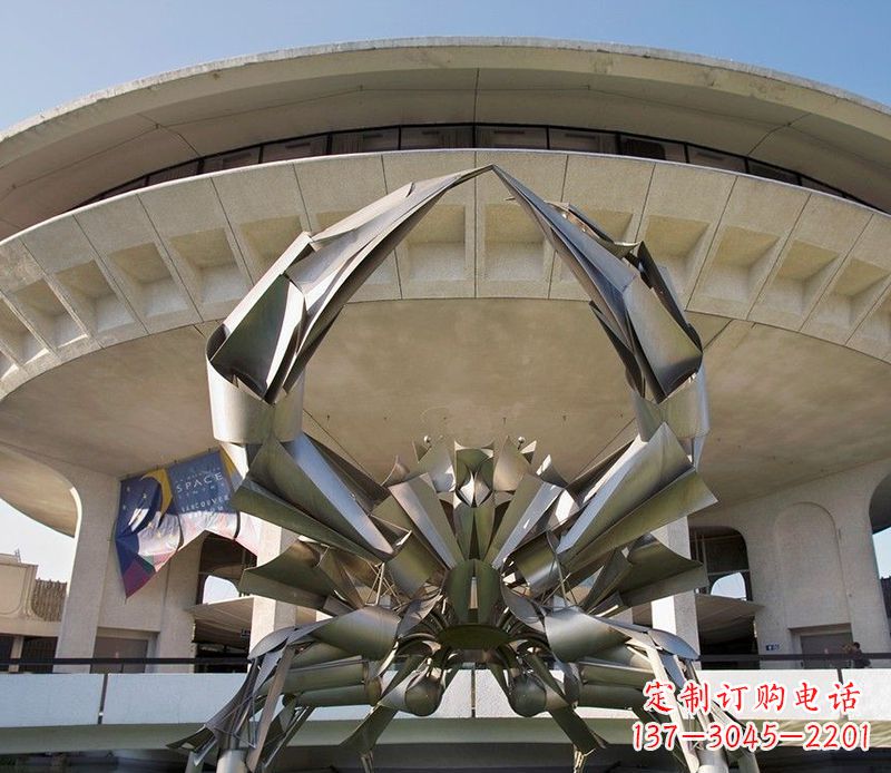 商丘不锈钢螃蟹雕塑美观耐候的户外装饰