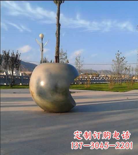 商丘不锈钢苹果雕塑艺术与现实的完美结合
