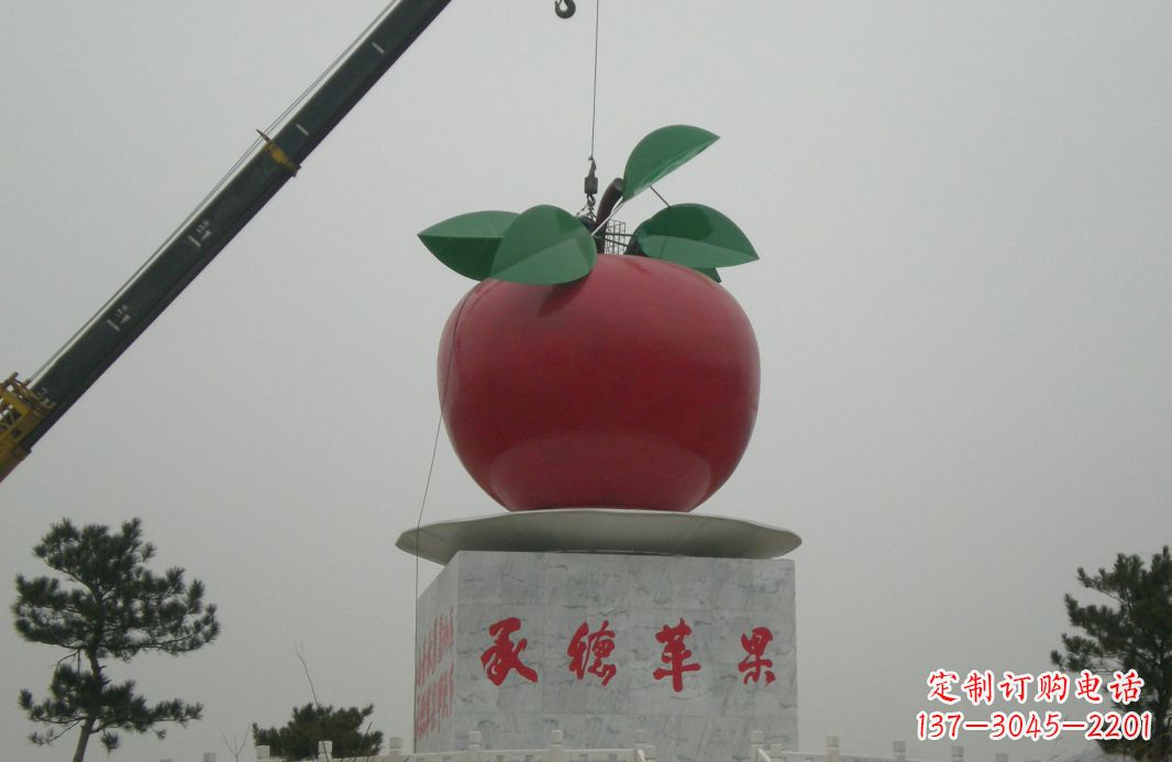 商丘不锈钢苹果雕塑精美绝伦的艺术杰作