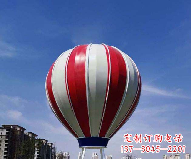 商丘不锈钢热气球雕塑给景观增添精彩