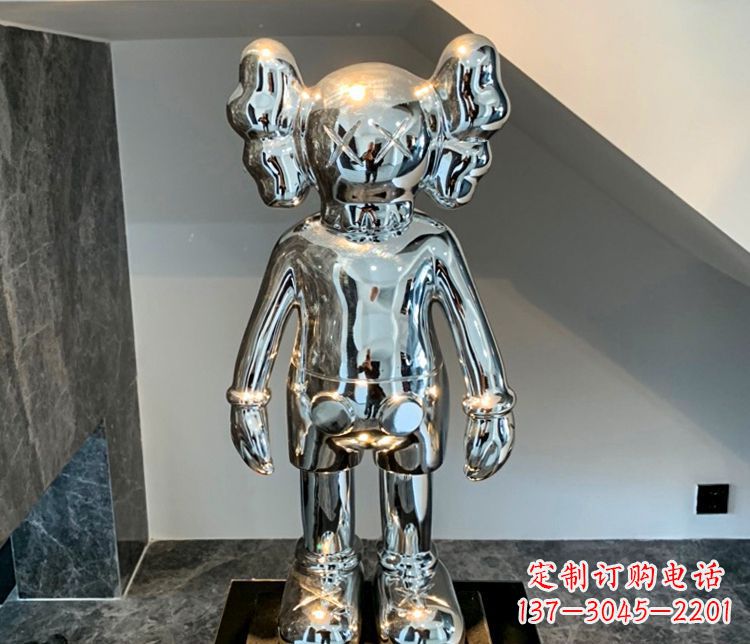 商丘精致的不锈钢机器人雕塑