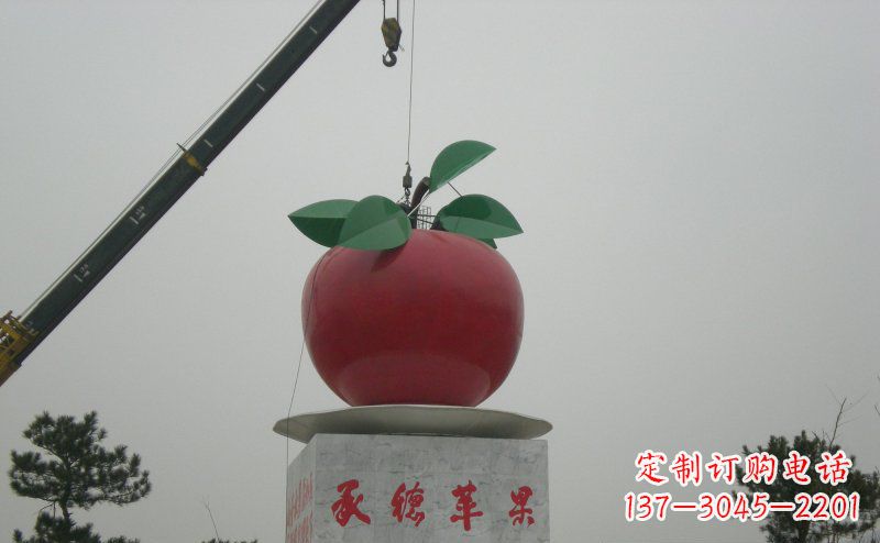 商丘不锈钢苹果雕塑艺术与美学的完美结合