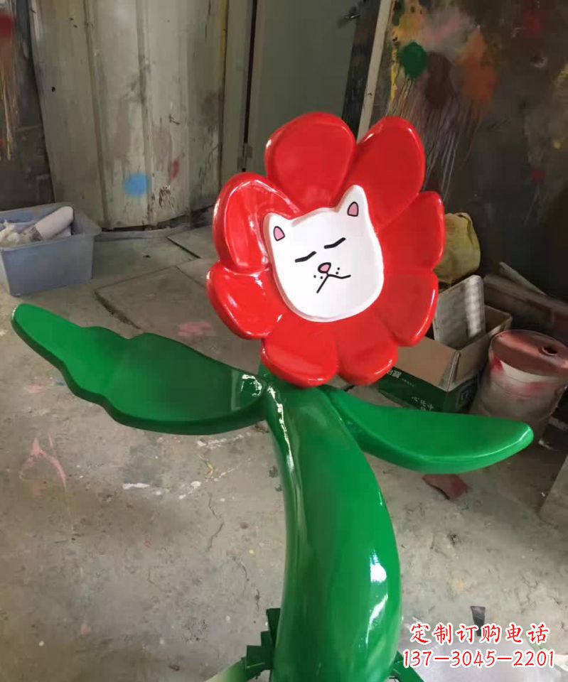 商丘不锈钢太阳花雕塑美丽的景观装饰