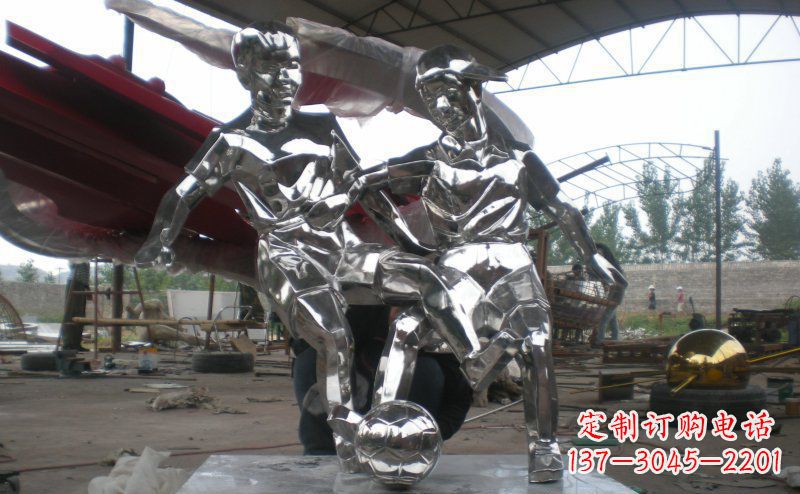 商丘不锈钢足球雕塑