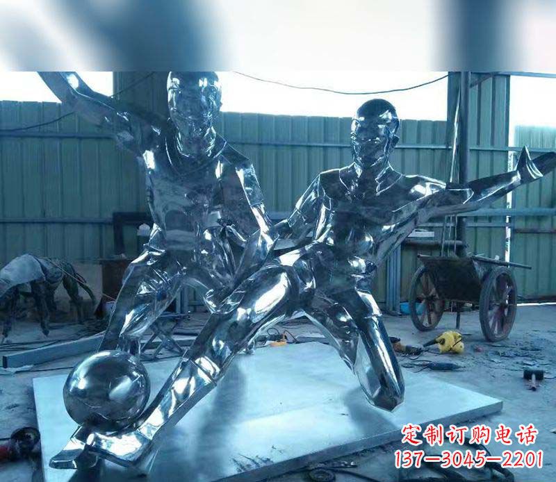 商丘不锈钢足球雕塑精美的足球景观