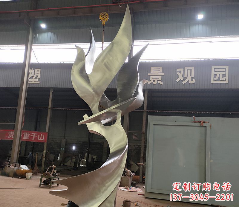 商丘不锈钢天鹅雕塑传承自然之美