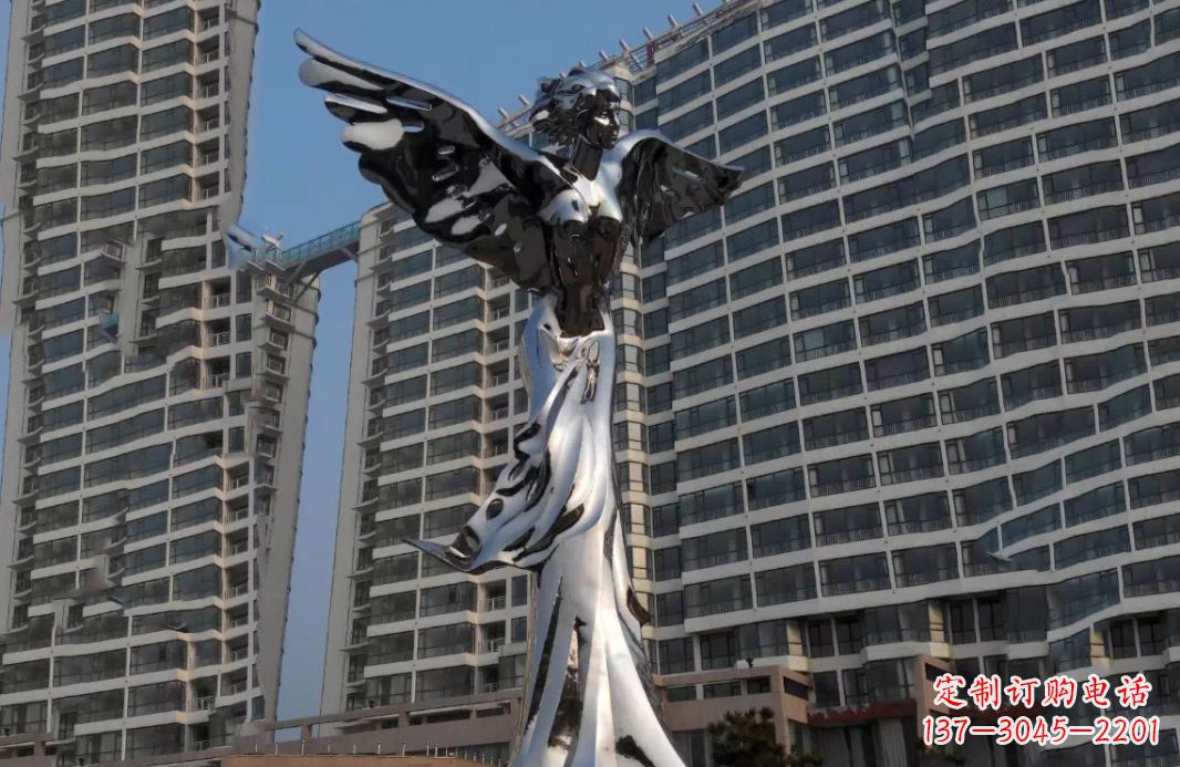 商丘不锈钢天使灿烂的城市景观