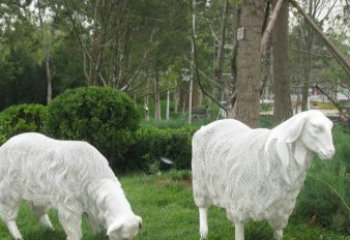 商丘不锈钢绵羊雕塑——精致美观的艺术品