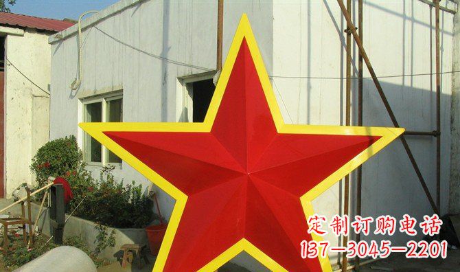 商丘不锈钢五角星雕塑——高耸入云的精美艺术
