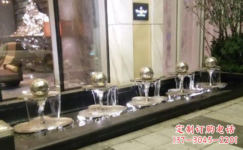 商丘不锈钢小喷泉雕塑美丽之灵