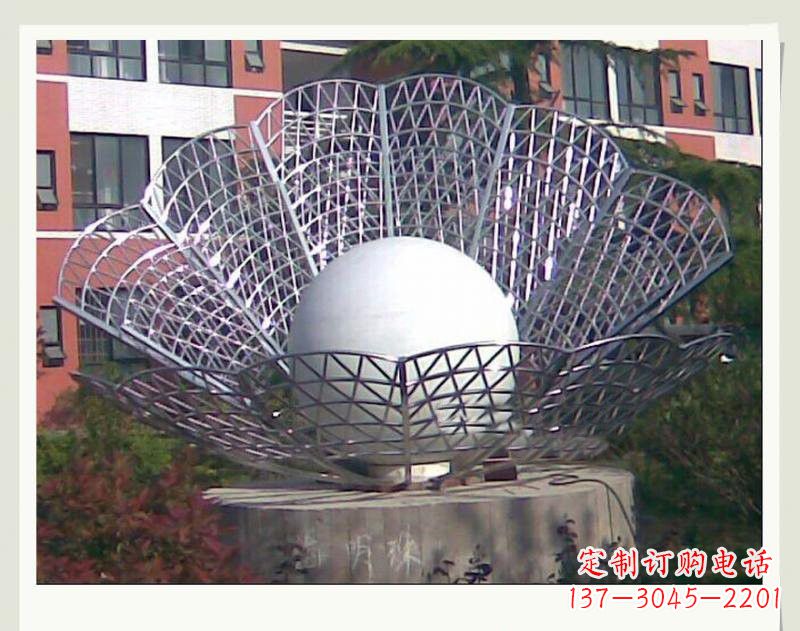 商丘海洋精灵不锈钢贝壳雕塑