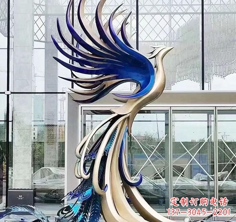 商丘不锈钢艺术凤凰雕塑——璀璨夺目的艺术之美