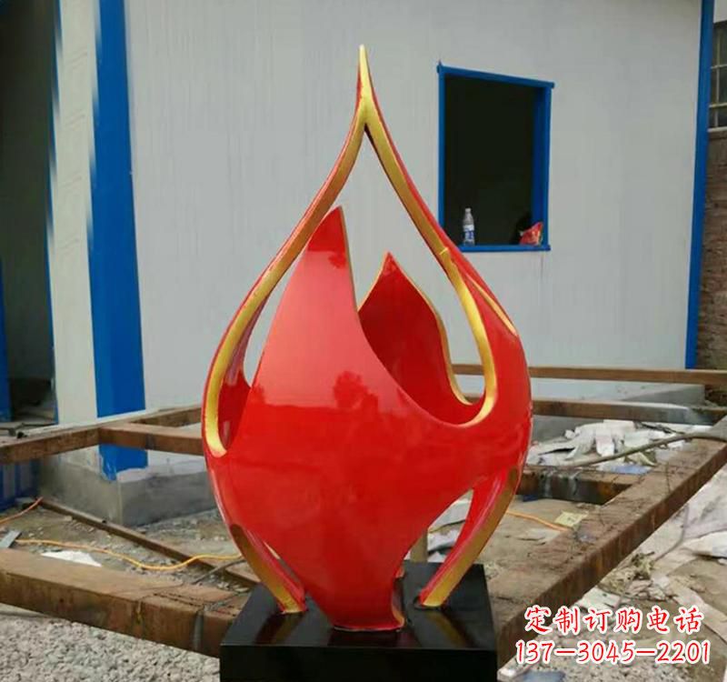商丘不锈钢艺术景观火龙果雕塑