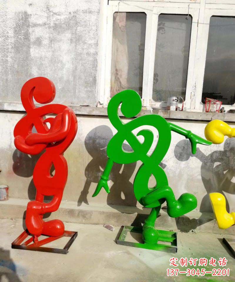 商丘美妙音乐不锈钢音符雕塑