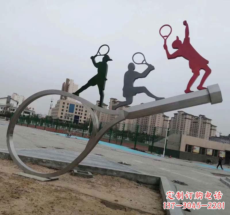 商丘不锈钢羽毛球雕塑精美的艺术装点