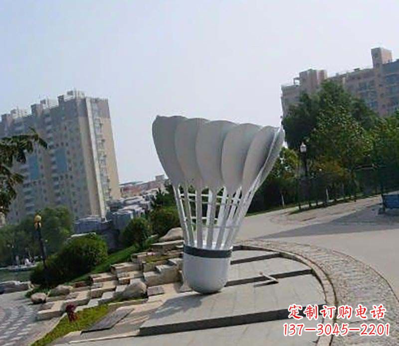 商丘不锈钢羽毛球雕塑装点美丽的羽毛球世界