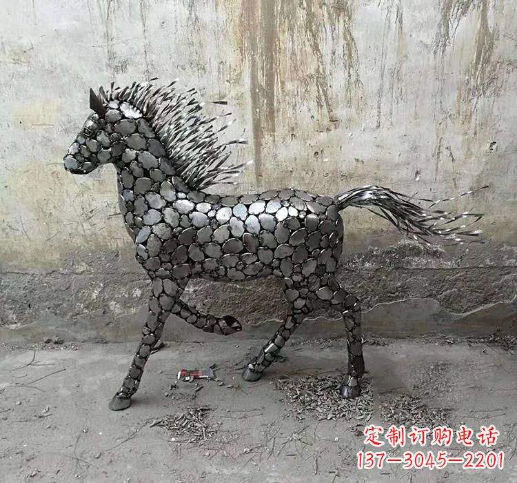 商丘不锈钢园林动物马雕塑