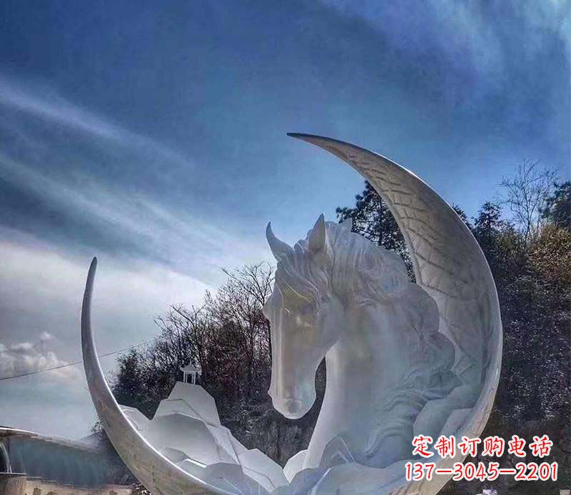 商丘不锈钢月亮雕塑一种独特的艺术品