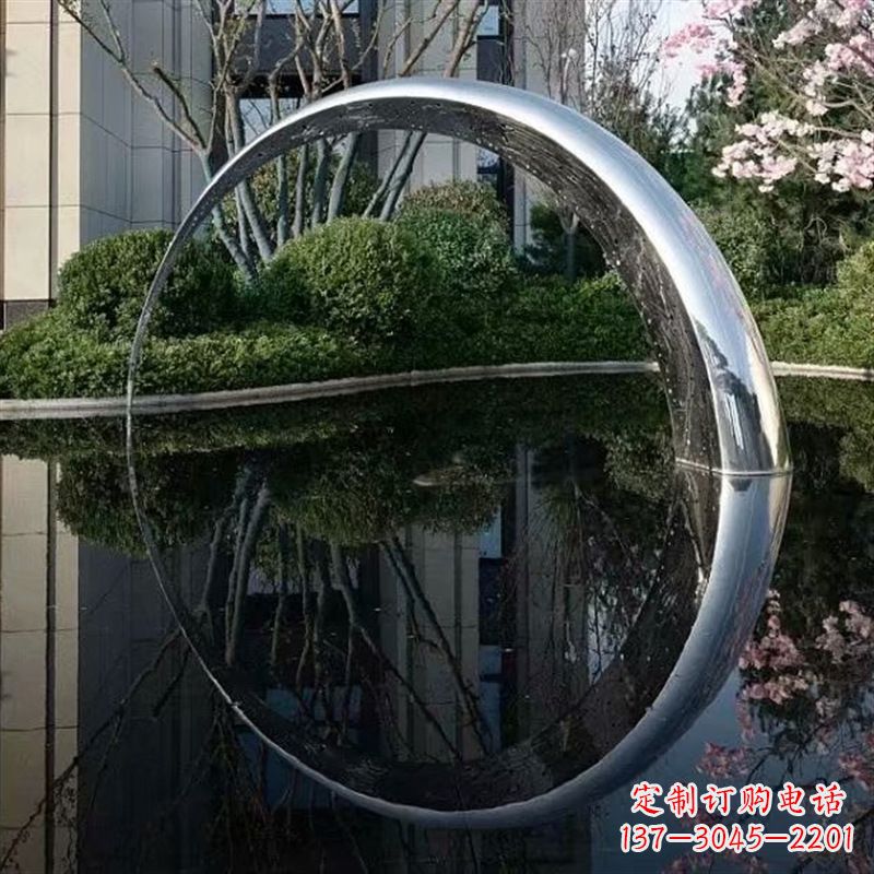 商丘不锈钢月亮雕塑璀璨照亮夜空