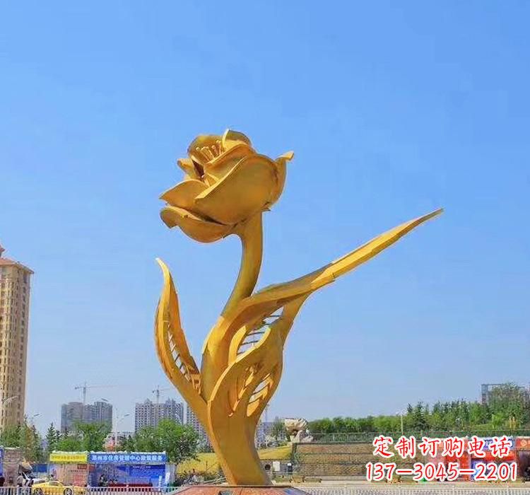 商丘精美不锈钢紫荆花雕塑
