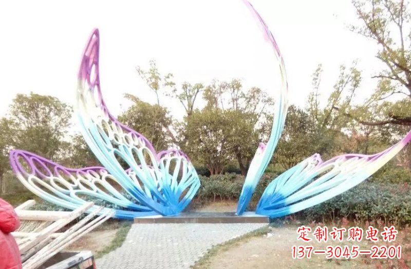 商丘彩色不锈钢蝴蝶雕塑