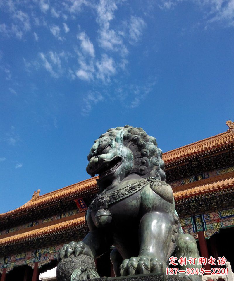 商丘铜狮子雕塑——永恒的象征