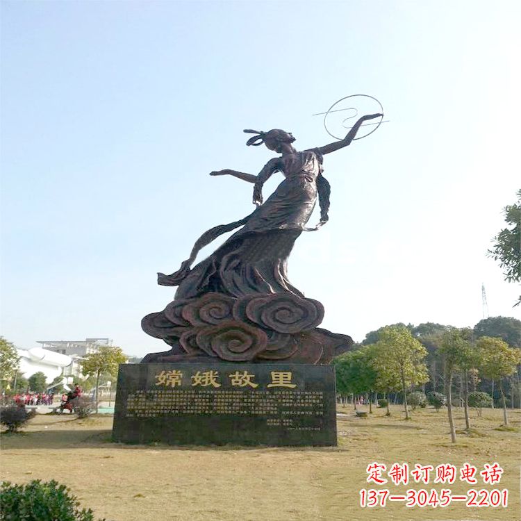 商丘嫦娥传说一座神秘的雕像